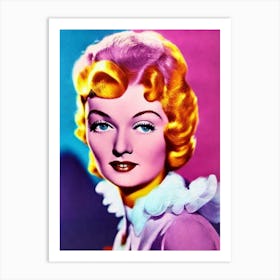 Myrna Loy Pop Movies Art Movies Art Print