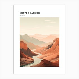 Copper Canyon Mexico Hiking Trail Landscape Poster Art Print