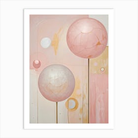 Pink Spheres Art Print