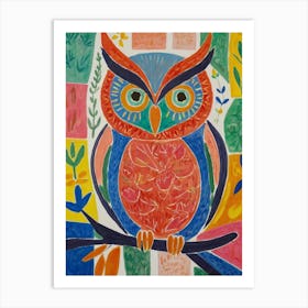 Owl Style Henri Matisse Art Print