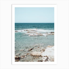 Aegean Anchorage, Milos Art Print