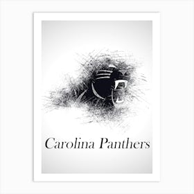 Carolina Panthers Sketch Drawing Art Print