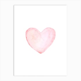 Blush Pink Heart Art Print
