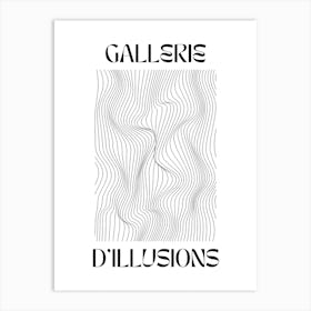 Abstract Lines Art Poster 6 Art Print