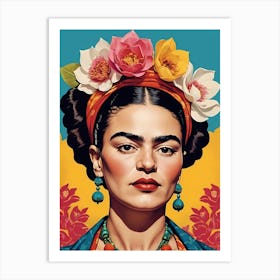 Frida Kahlo Portrait (22) Art Print