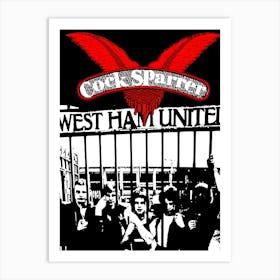 West Ham United cock sparrer band music Art Print