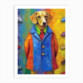 Vogue Tails; A Dog Oil Brushed Tale Art Print