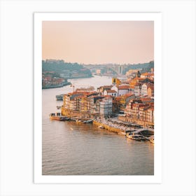 Port City Sunset Art Print