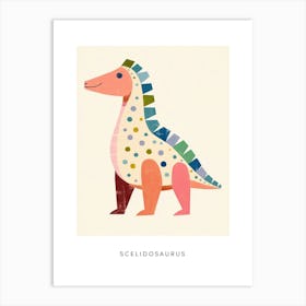 Nursery Dinosaur Art Scelidosaurus 4 Poster Art Print