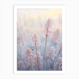 Frosty Botanical Hyacinth 1 Art Print