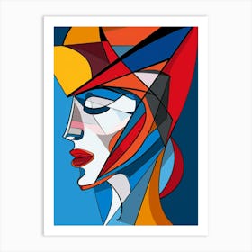 Abstract Woman'S Head Art Print