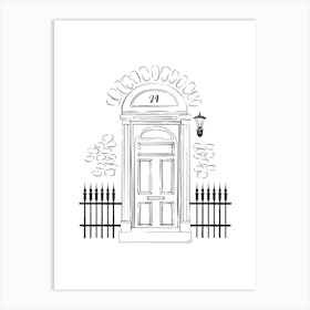 London Door Art Print