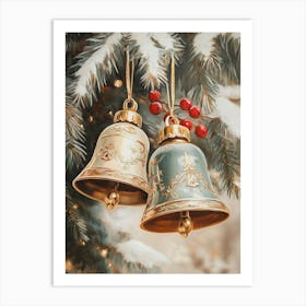 Christmas Jingle Bells Art Print