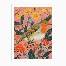 Spring Birds Robin 1 Art Print