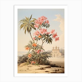 Frangipani Flower Victorian Style 2 Art Print