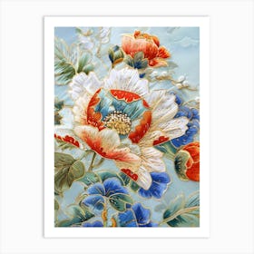 Chinese Floral Painting 3 Art Print