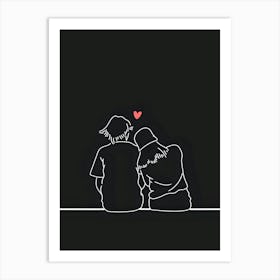 Love Drawing Art Print