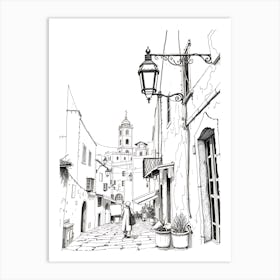 Street In The Old Town Art Print