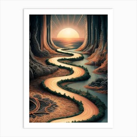 Road To The Sun 1 Art Print