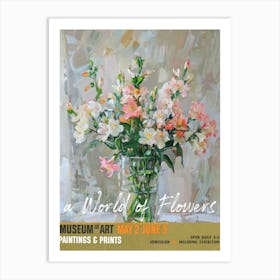 A World Of Flowers, Van Gogh Exhibition Freesia 2 Art Print