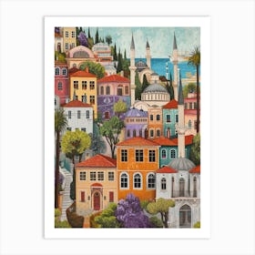 Kitsch Istanbul Illustration 3 Art Print