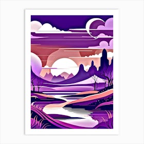 Abstract Landscape Painting 2 Art Print