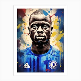 Ngolo Kante (2) Art Print