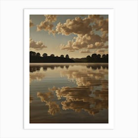 'Clouds Reflected In Water' Art Print