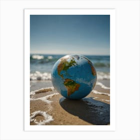 Earth On The Beach Art Print