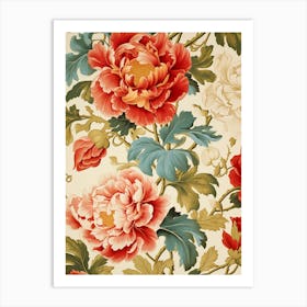 Wallpaper Floral Pattern 8 Art Print