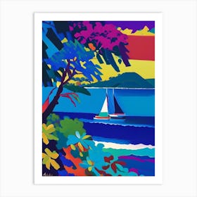 Cabilao Island Philippines Colourful Painting Tropical Destination Art Print