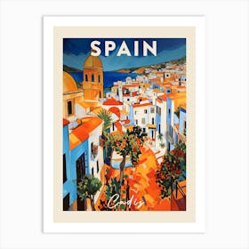 Cadiz Spain 1 Fauvist Painting  Travel Poster Art Print