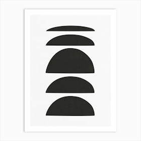 Black And White Abstract Art Art Print