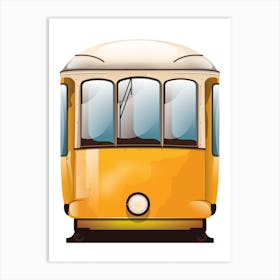 Yellow Tram Art Print