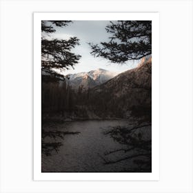 Lake At Dusk Art Print