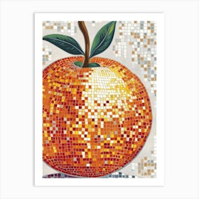 Mosaic Orange 2 Art Print