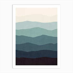 Minimal Waves 141 Art Print