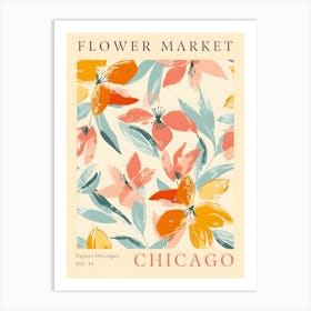 Chicago Flower Market Art Print