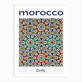 Morocco Zelji Art Print