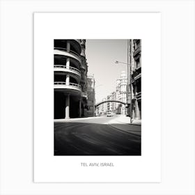 Poster Of Valencia, Spain, Photography In Black And White 6 Art Print