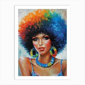 Afro Girl 40 Art Print