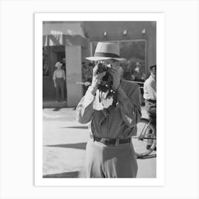 Tourist Using Candid Camera, Taos, New Mexico By Russell Lee Art Print
