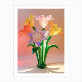 Dreamy Inflatable Flowers Amaryllis 4 Art Print