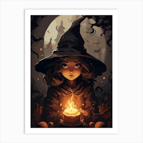 Halloween Witch Art Print