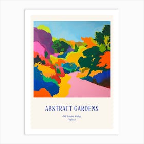 Colourful Gardens Rhs Garden Wisley United Kingdom 4 Blue Poster Art Print