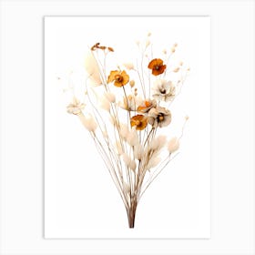 dry wildflowers Art Print