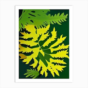 Tansy Leaf Vibrant Inspired 2 Art Print