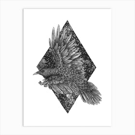 Cosmic Raven Art Print