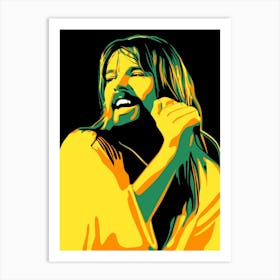 Bob Seger music legend pop art Art Print