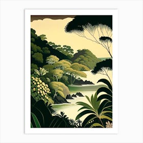 Taveuni Island Fiji Rousseau Inspired Tropical Destination Art Print